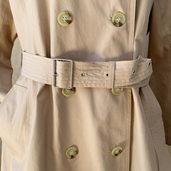 Lauren Ralph Lauren Classic Khaki Double-Breasted Trench Coat - XL - Picture 8 of 9